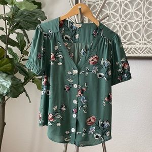 Lily White || Floral Blouse